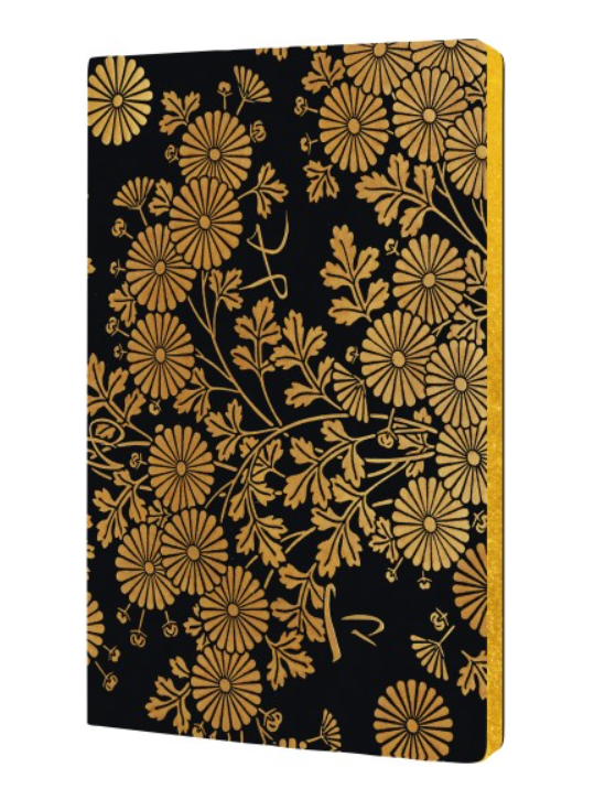 Journal Uematsu Hobi Box Decorated with Chrysanthemums