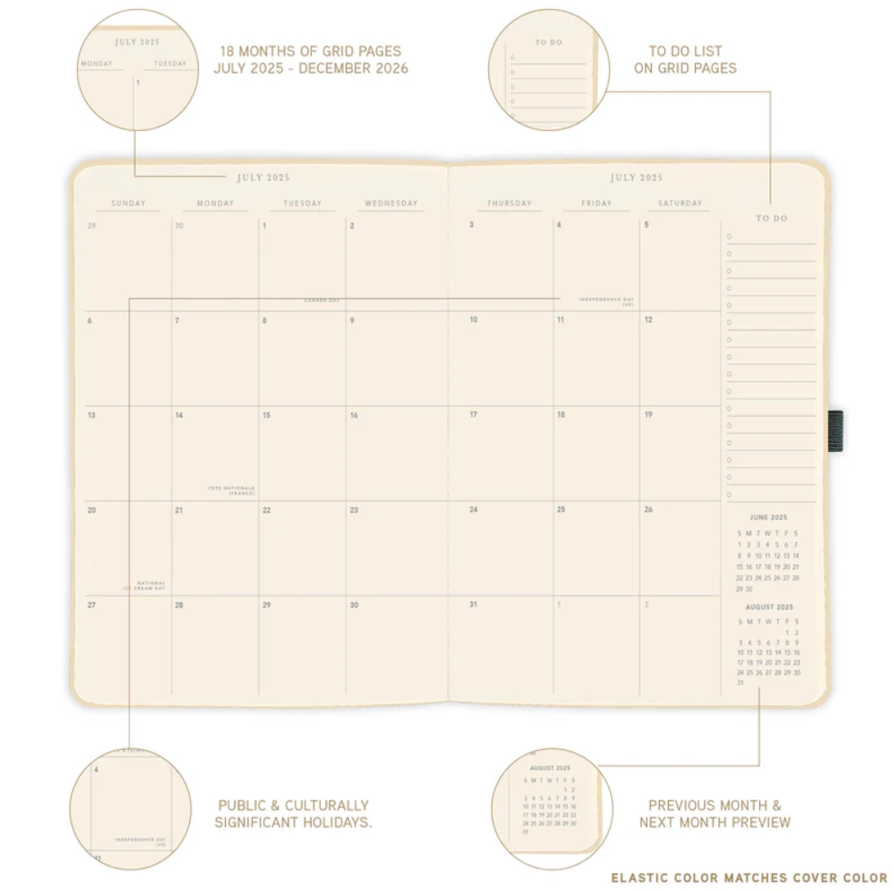 Planner Apollo Collection Brown PU801026