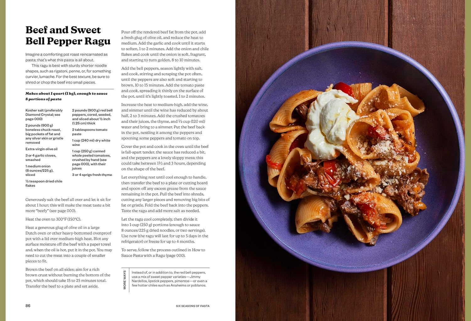 Six Seasons of Pasta