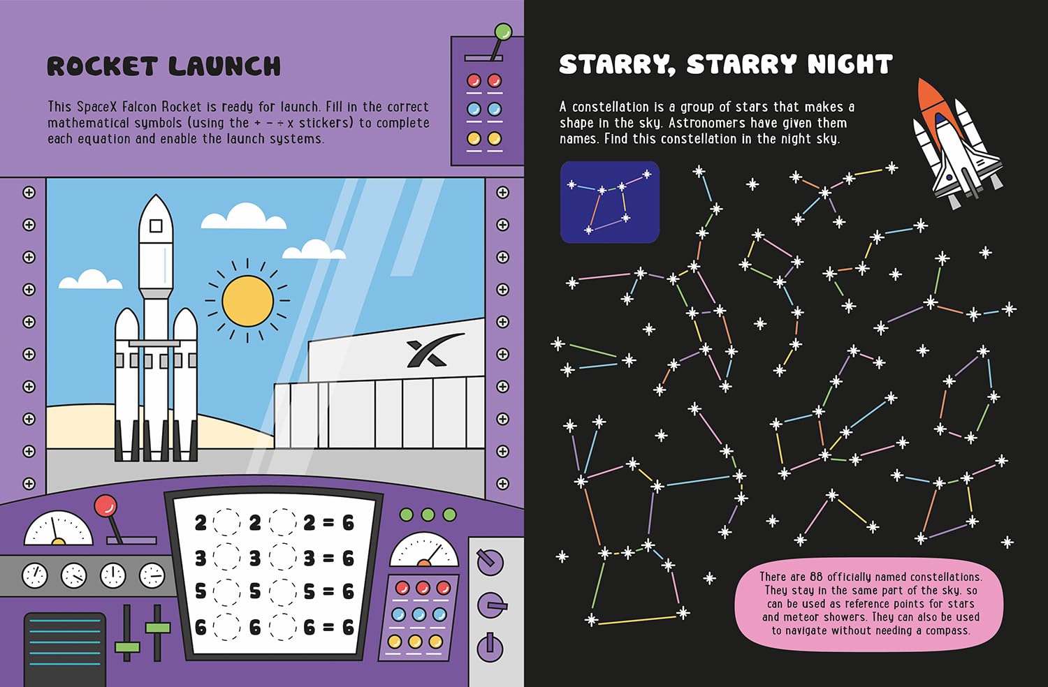 Glow-in-the-Dark Space Sticker Activity