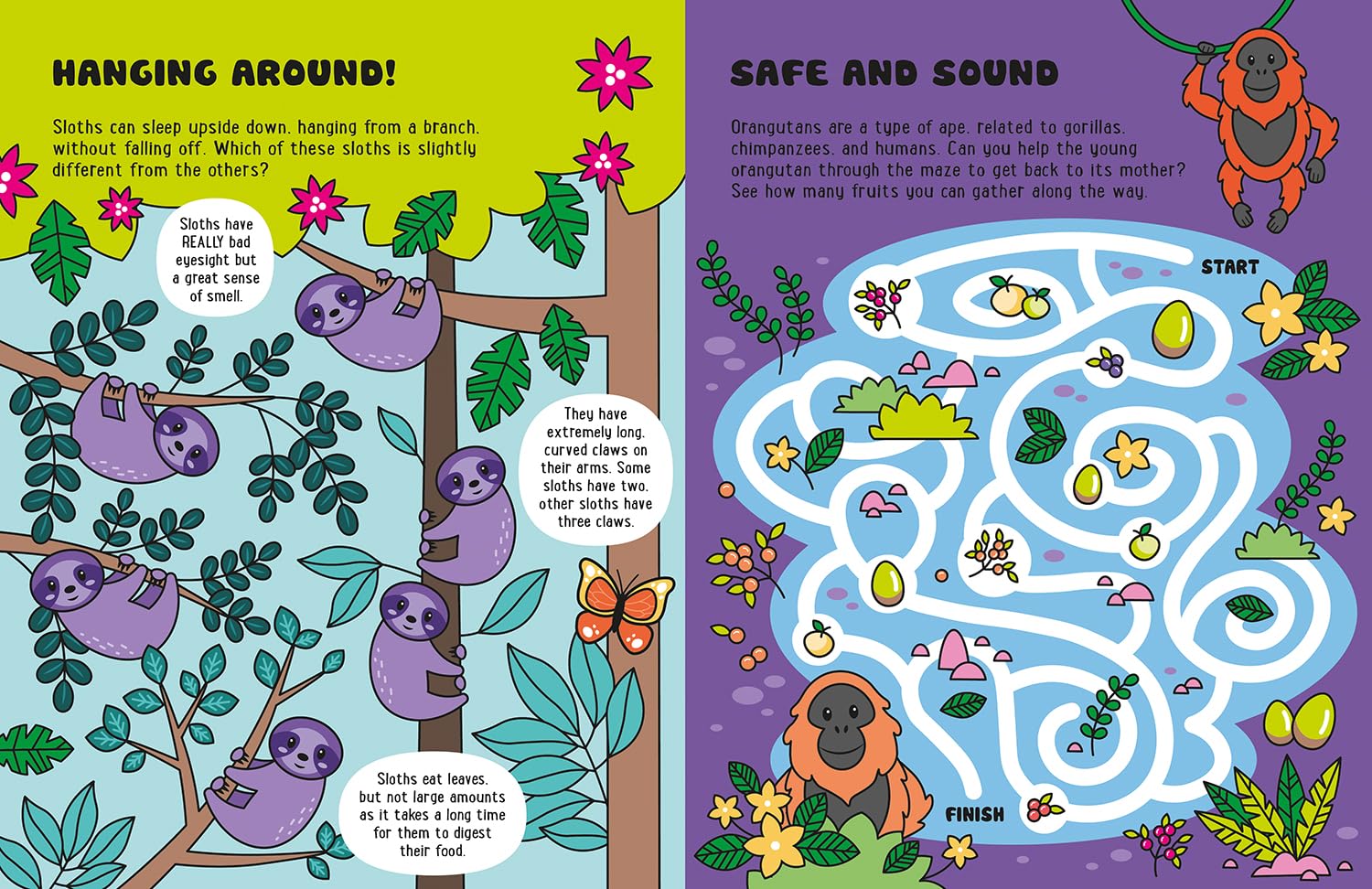 Glow-in-the-Dark Animals Sticker Activity Book