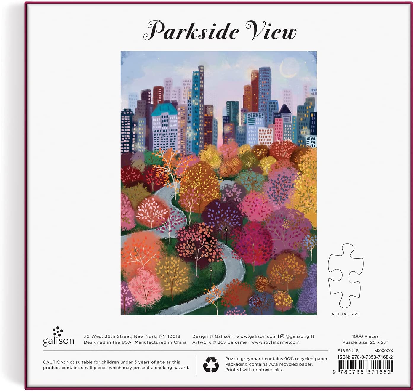 Puzzle parkside view 1000 PCS