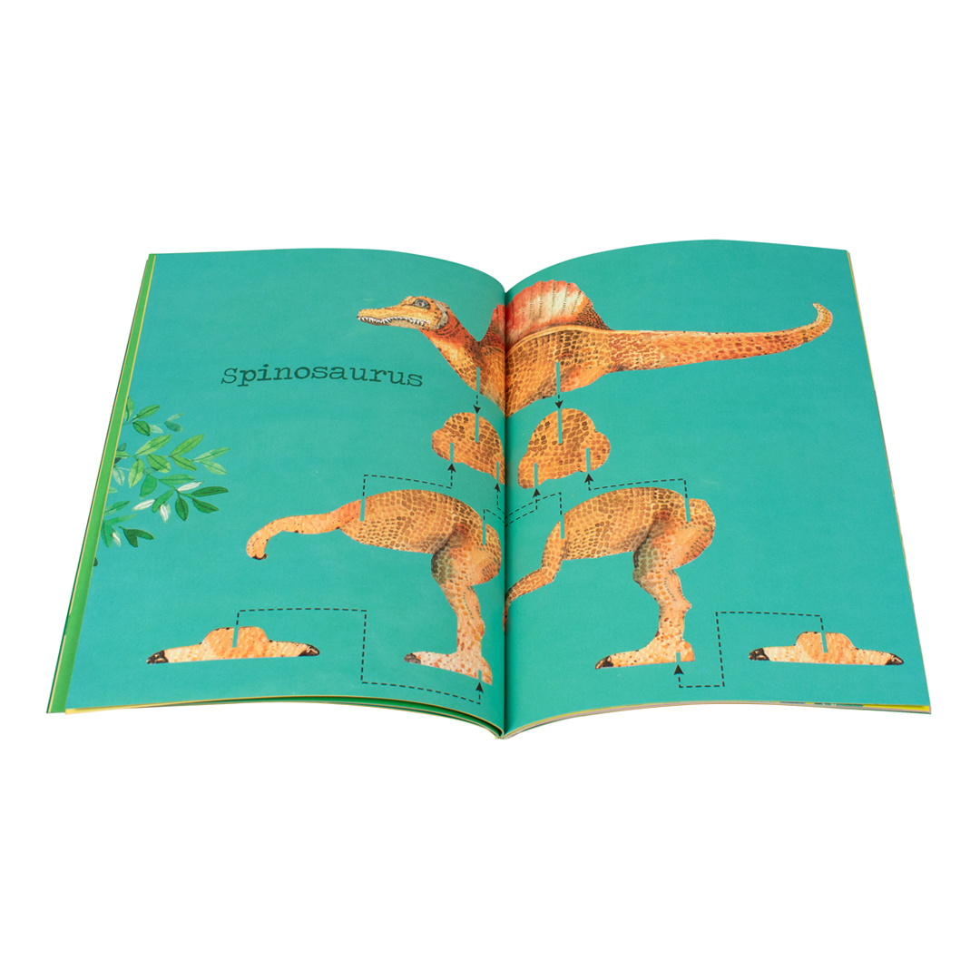 Libro de Dinosaurios con 4 modelos 3D