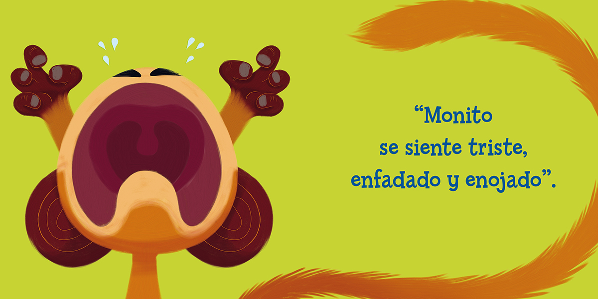 Pequeño mono se calma