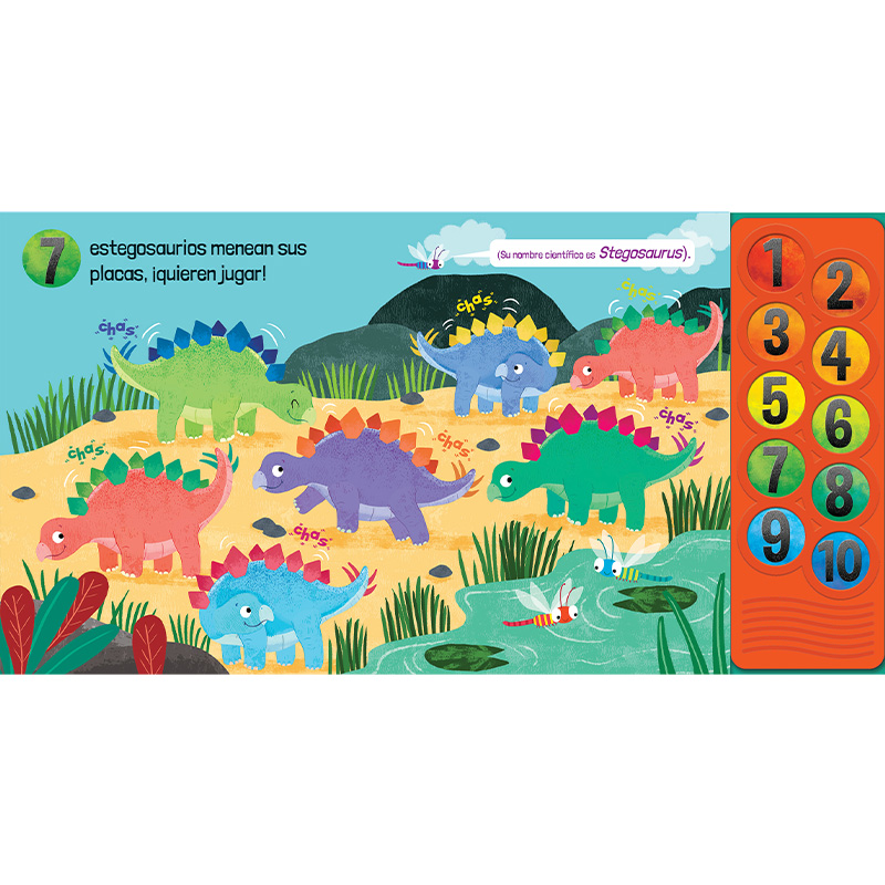 1234 Cuenta como los dinosaurios