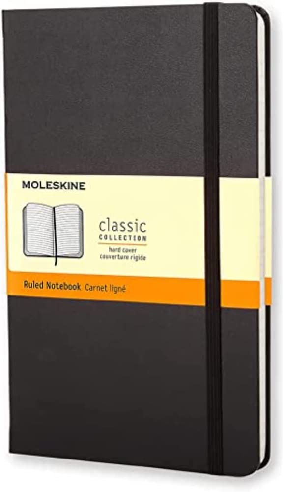 Moleskine Classic Notebook Ruled Black Large