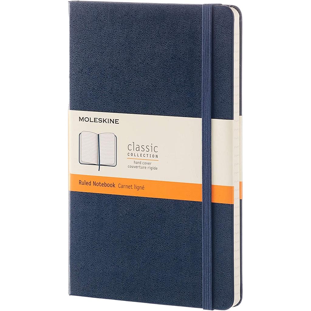 Moleskine Classic Notebook Ruled Blue Saphire Large