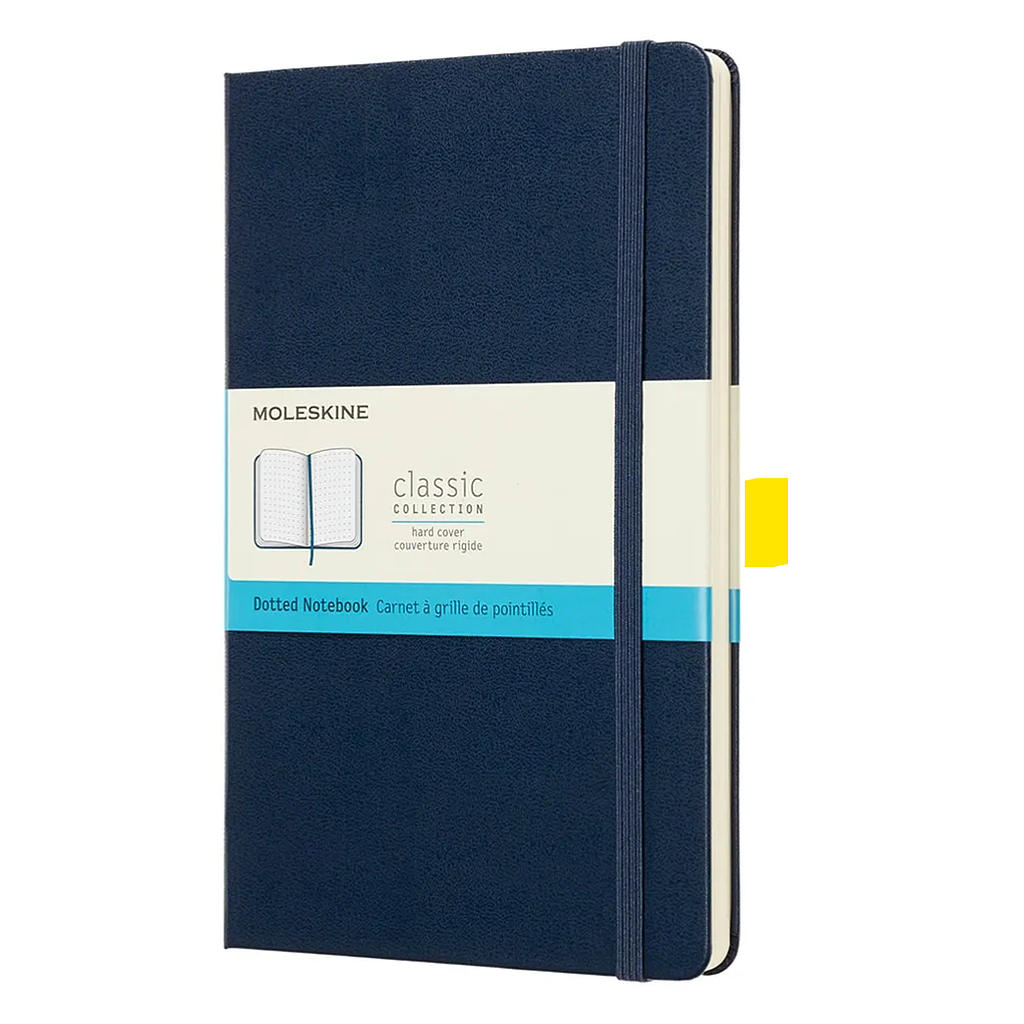 Moleskine Classic Notebook Dotted Blue Large