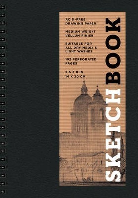 Sketchbook small spiral fliptop black