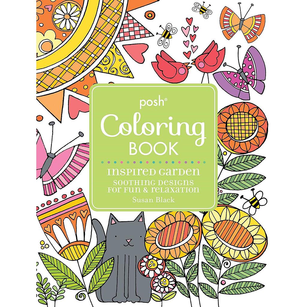 Posh Coloring book inspired garden