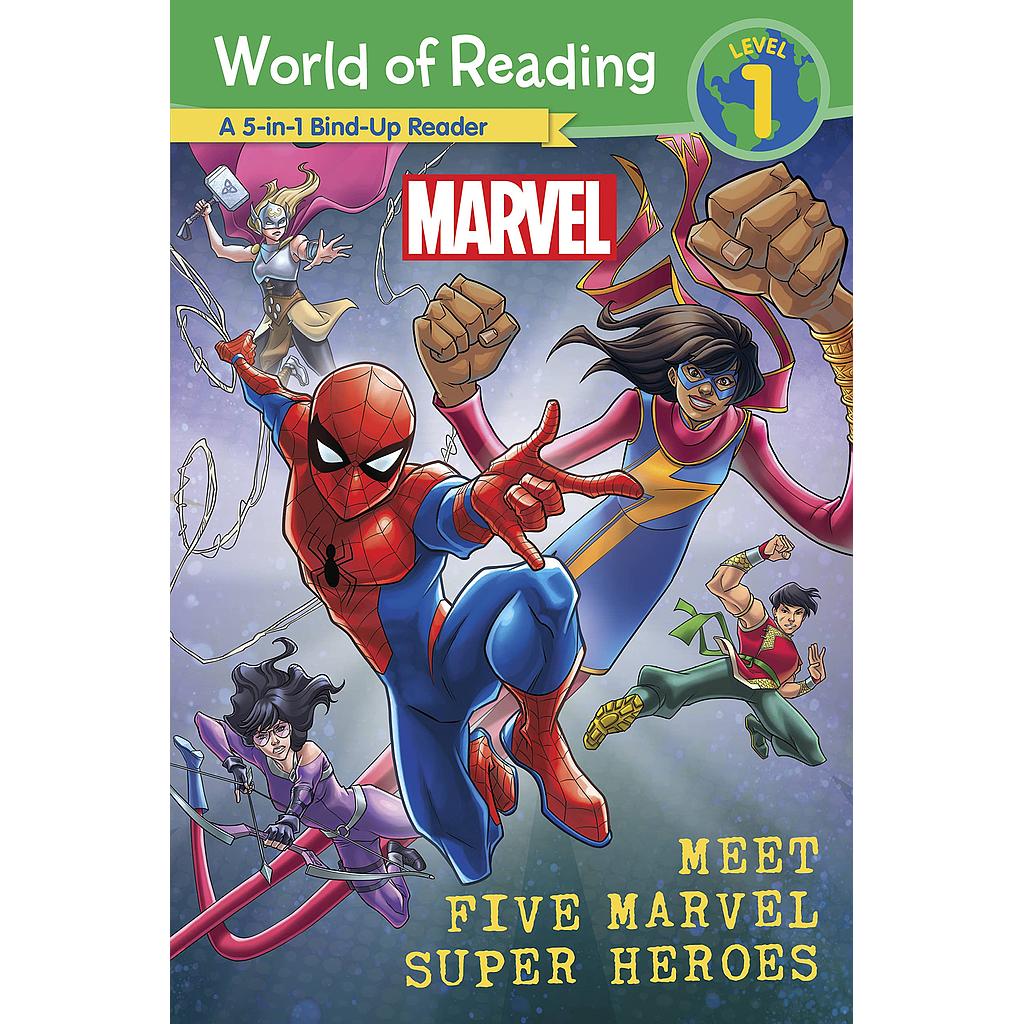 World of Reading Level 1: Meet Five Marvel Super Heroes