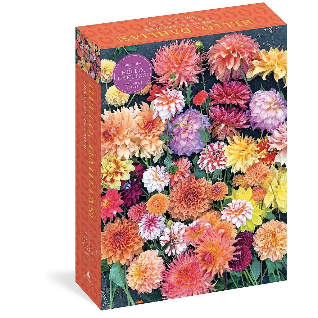 Puzzle Hello, Dahlias 1,000 piece
