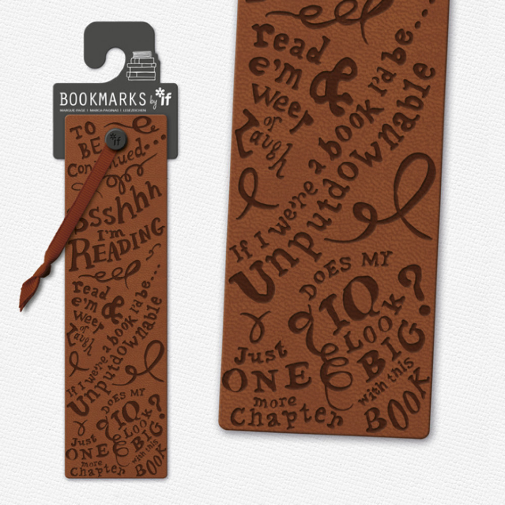 Bookmarks I´m reading Simil Cuero Cafe