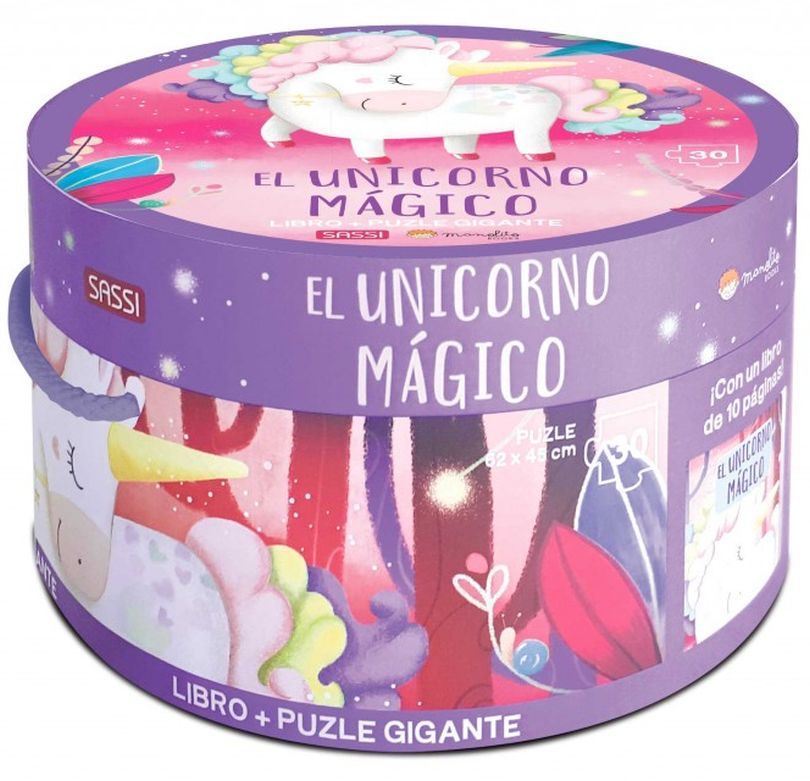 El unicornio magico - libro y puzzle