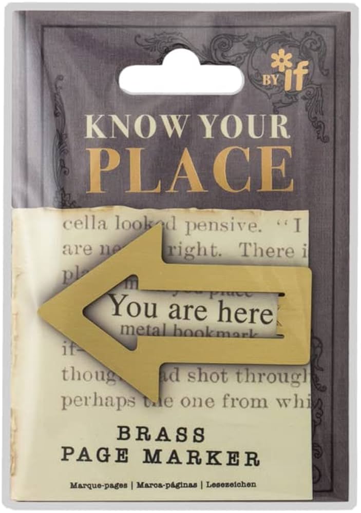 Bookmark Know Your Place Brass