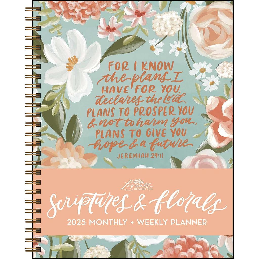 Scriptures and Florals 12-Month 2025