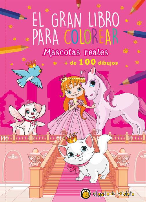 El gran libro para colorear mascotas reales