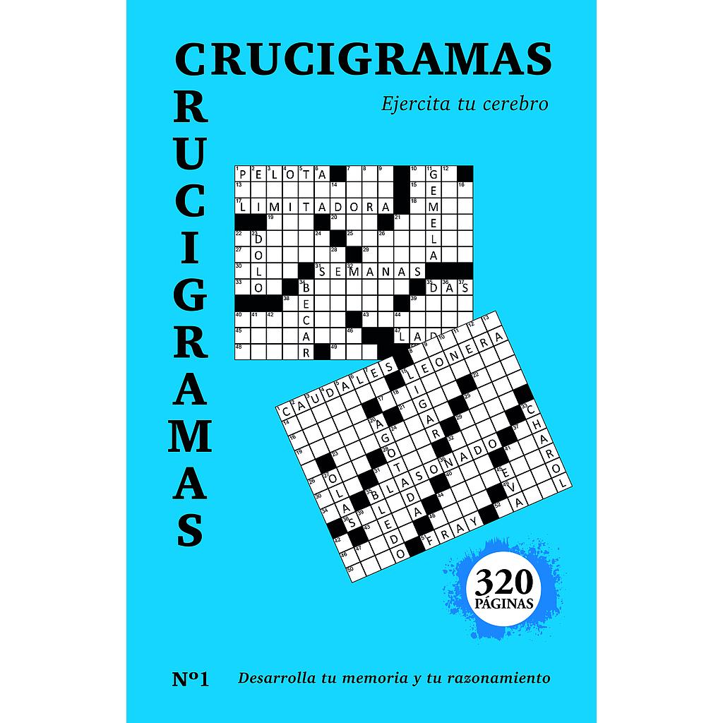 Crucigramas portada azul 320 pag.