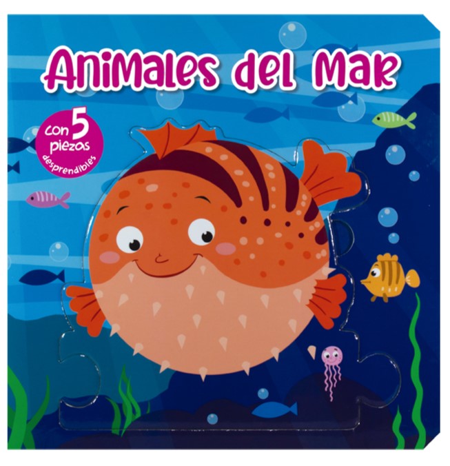 Animales del mar con 5 piezas desprendibles