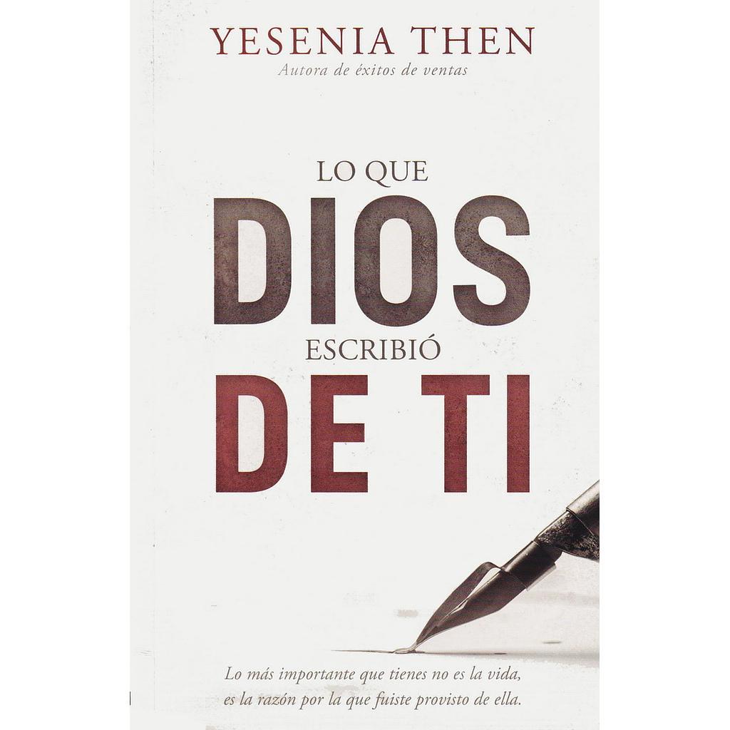 Lo que Dios escribio de ti