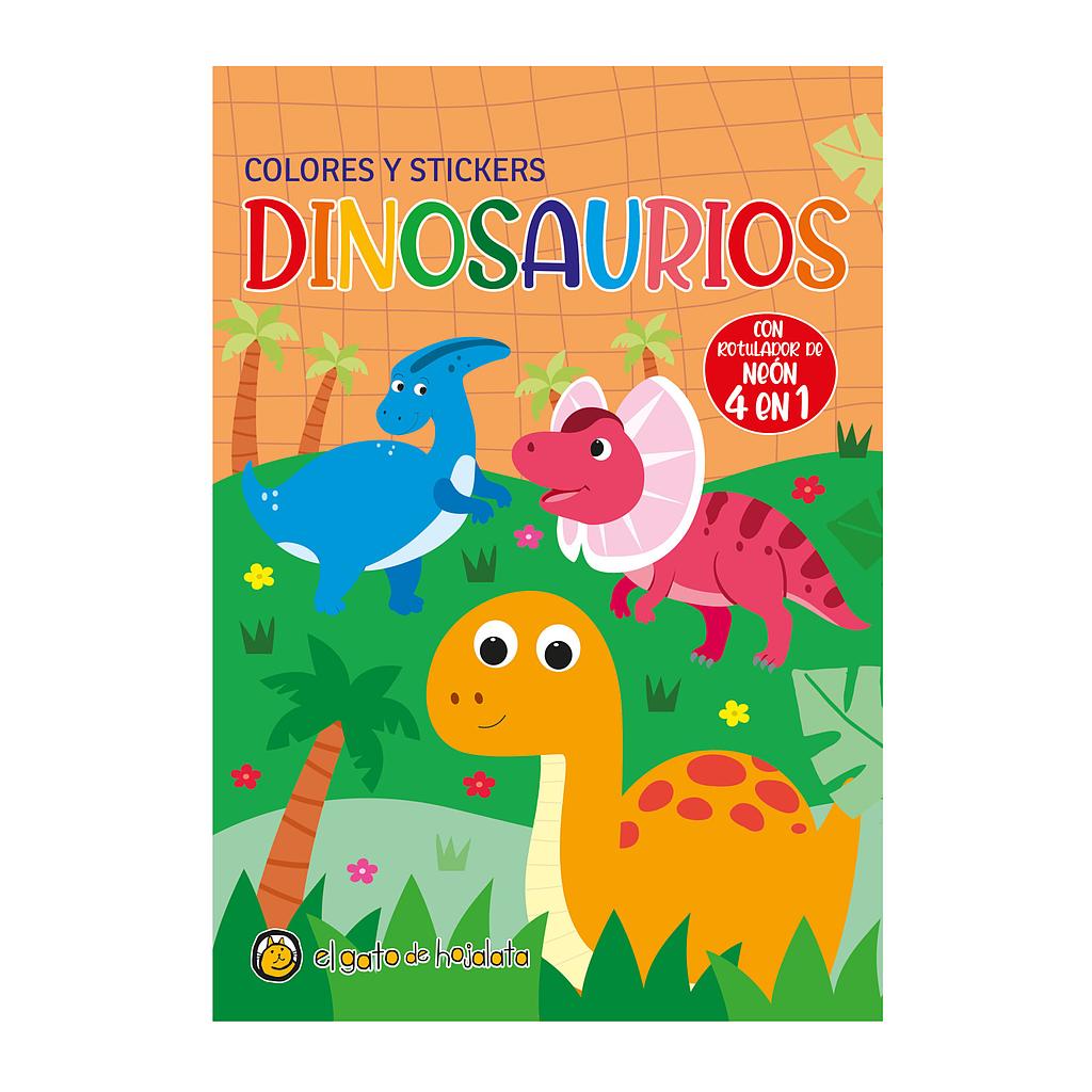 Colores y stickers Dinosaurio