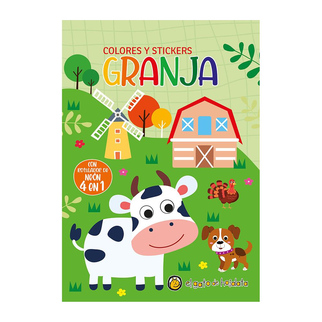 Colores 4 en 1 y Stickers Granja