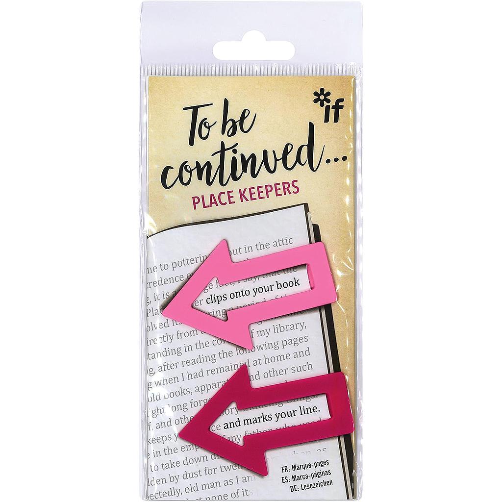 Bookmarks To Be Continued Place Keepers Pinks