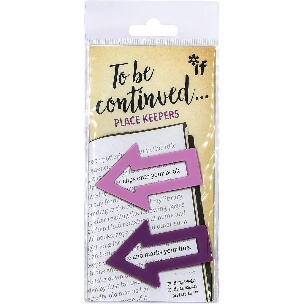 Bookmarks To Be Continued Place Keepers Purple