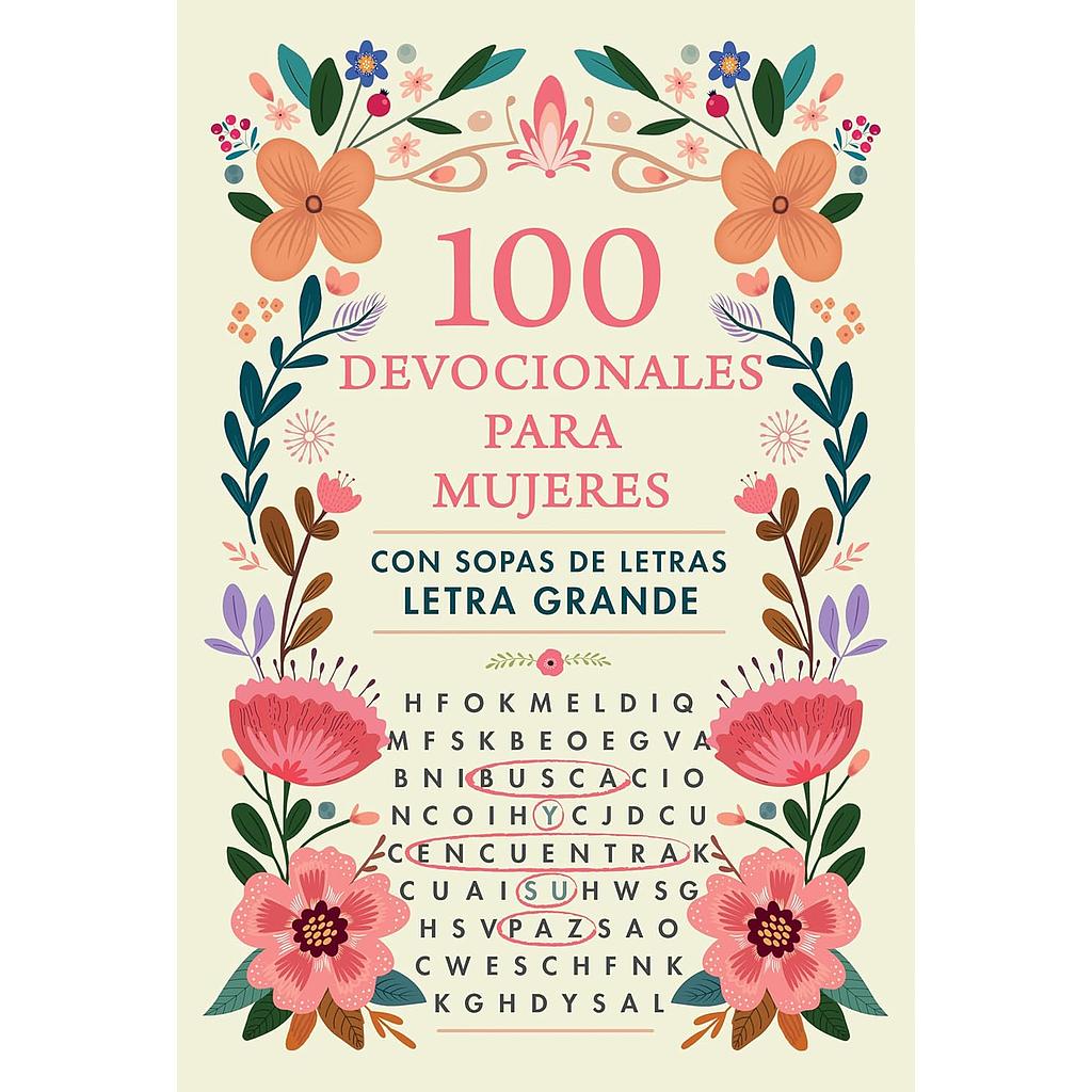 100 devocionales para mujeres. Con sopa de letras