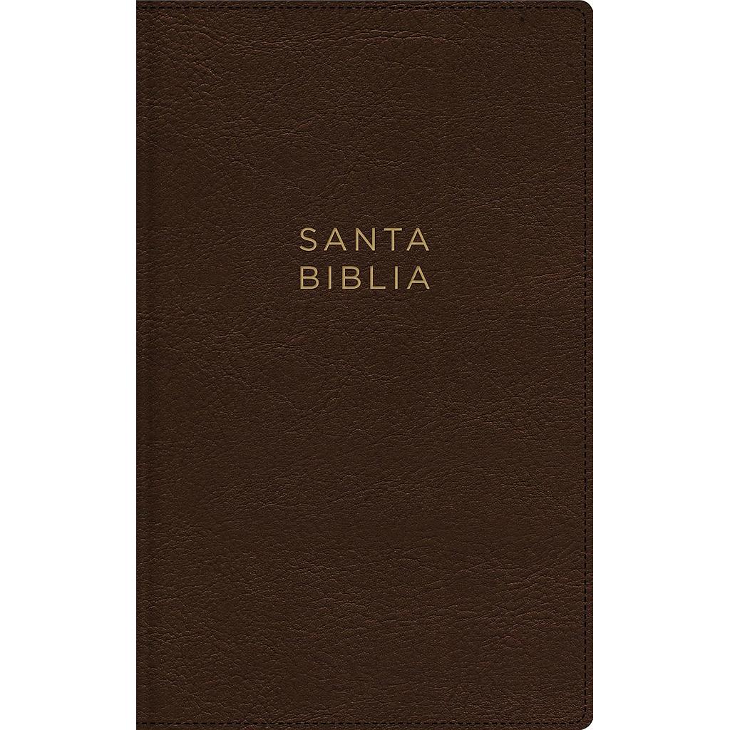 Santa Biblia NBLA ultrafina letra grande cubierta cafe