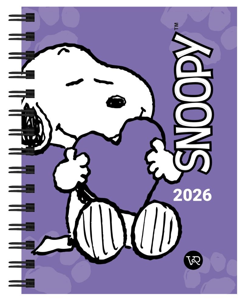 Agenda 2026 Snoopy Violeta