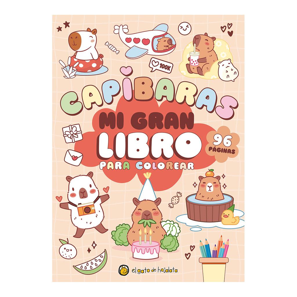 Mi gran libro para colorear: Capibaras