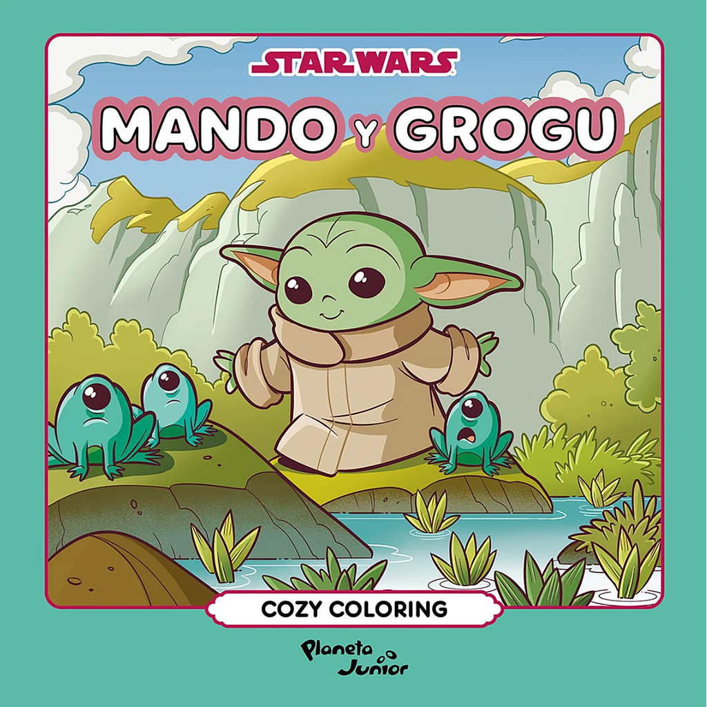 Star Wars Mando y Grogu. Cozy coloring
