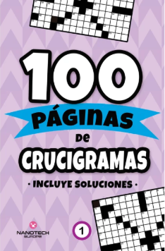 100 Paginas de crucigramas - portada morada