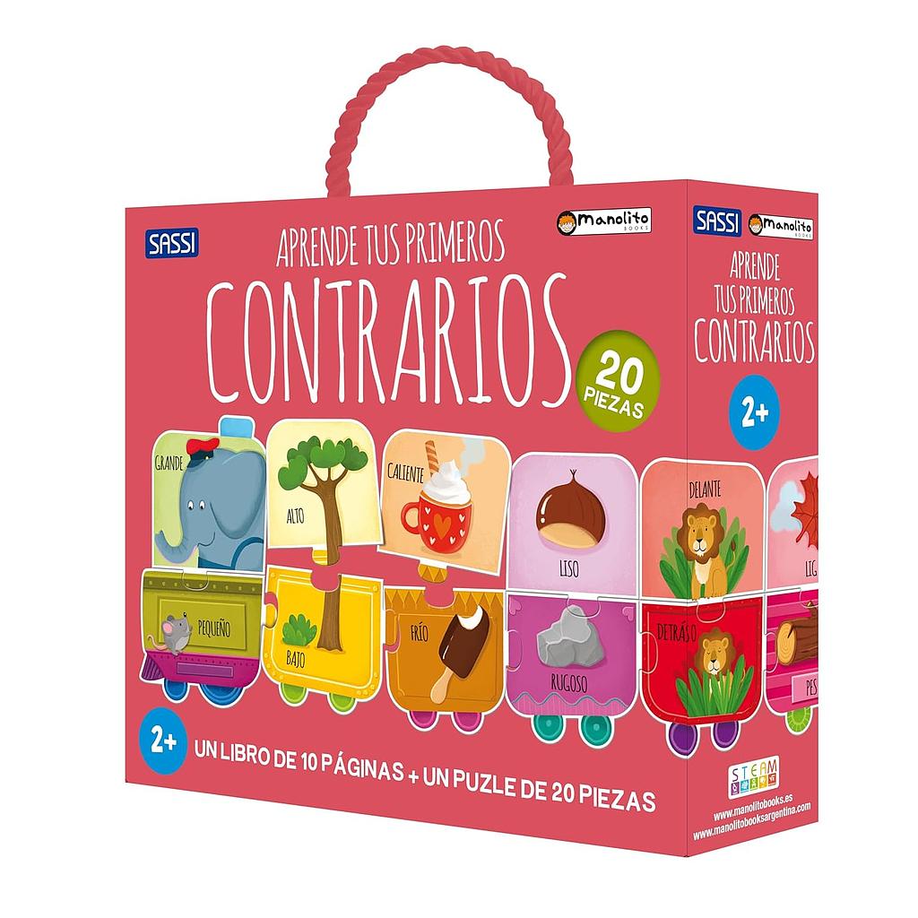 Aprende tus primeros contrarios - Libro y Puzzle