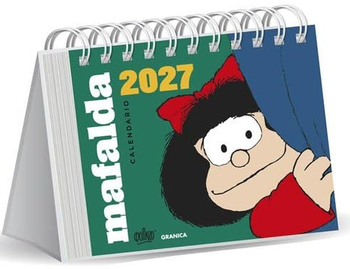 Mafalda 2027 Calendario de Escritorio Verde