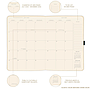 Planner Apollo Collection Brown PU801026