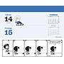 Mafalda 2026 Calendario de Escritorio Azul