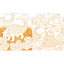 Coloring Book with Stickers Dinosaurs