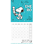Calendario de pared 2027 Snoopy verde