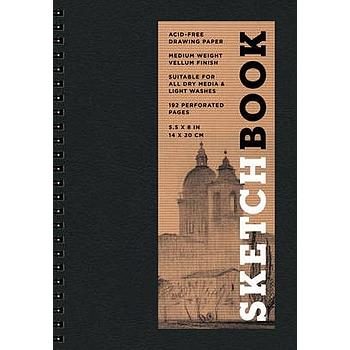 Sketchbook small spiral fliptop black