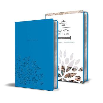 Biblia RVR 1960 letra grande azul