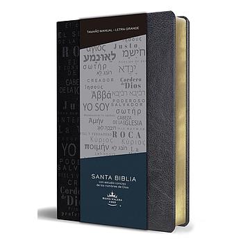 Biblia RVR60 letra grande piel negro