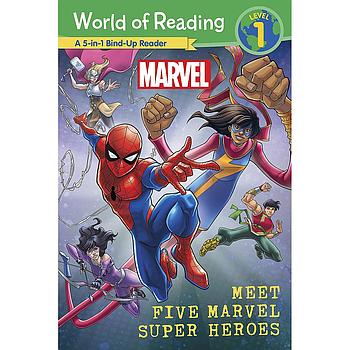 World of Reading Level 1: Meet Five Marvel Super Heroes