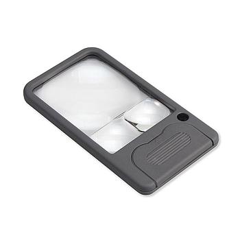 Lighted Pocket Magnifier Silver