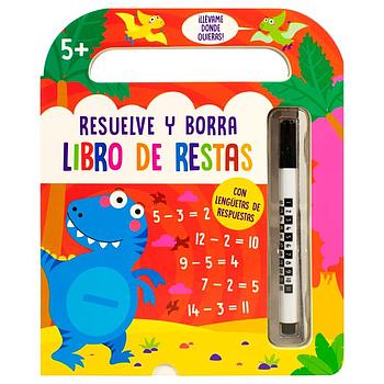 Resuelve y borra libro de restas