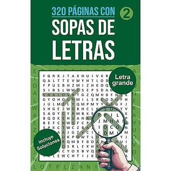 Sopas de letras 2 portada verde con lupa