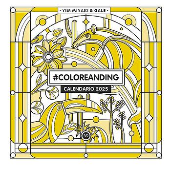 Calendario de pared 2025 Coloreanding