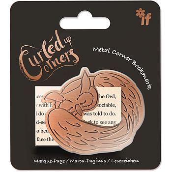 Bookmarks Curled Up Corners Sleepy Owl