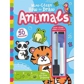 Wipe-Clean How to Draw Animals